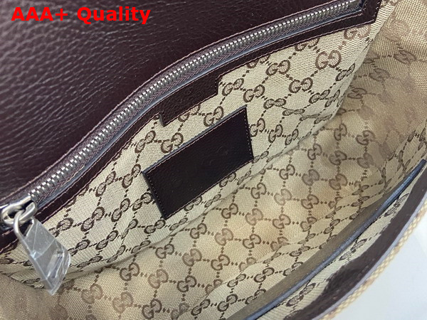 Gucci GG Crossbody Bag in Beige and Dark Brown GG Canvas 794872 Replica