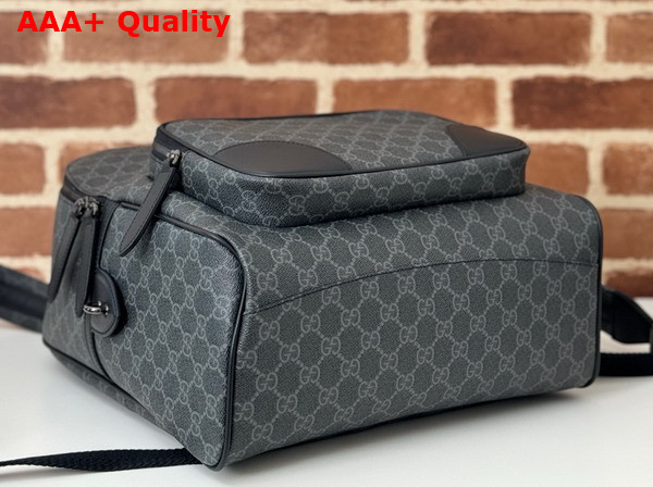 Gucci GG Emblem Medium Backpack in Black New GG Monogram Coated Fabric 821159 Replica