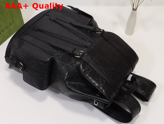 Gucci GG Embossed Backpack Black GG Embossed Leather 625770 Replica
