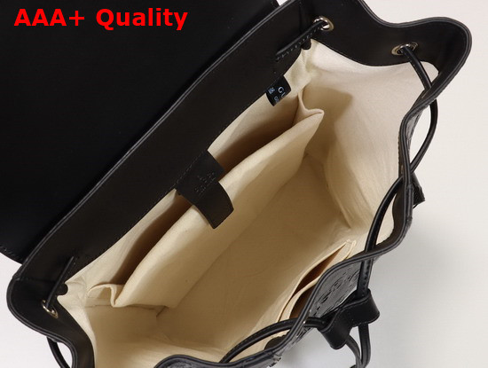 Gucci GG Embossed Backpack Black GG Embossed Leather 625770 Replica