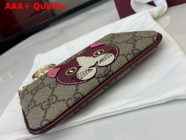 Gucci GG Key Case with Cat Detail 818768 Replica