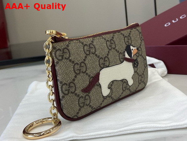 Gucci GG Key Case with Dog Detail 818768 Replica