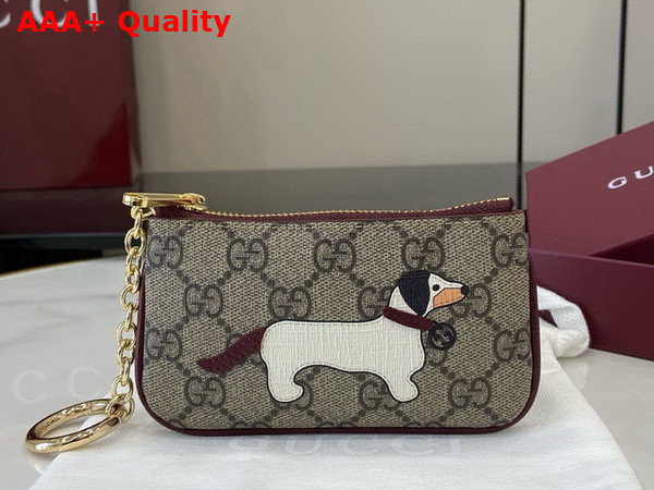 Gucci GG Key Case with Dog Detail 818768 Replica