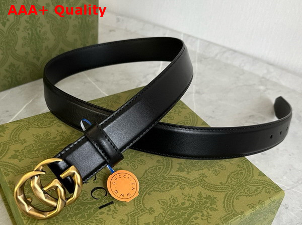 Gucci GG Marmont Belt in Black Leather 795527 Replica