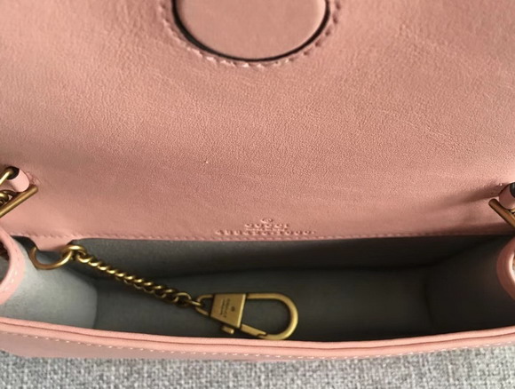 Gucci GG Marmont Leather Mini Bag Pink
