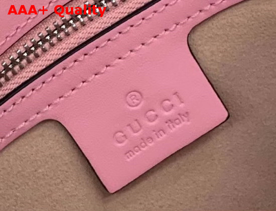 Gucci GG Marmont Small Shoulder Bag Pastel Pink Leather 443497 Replica
