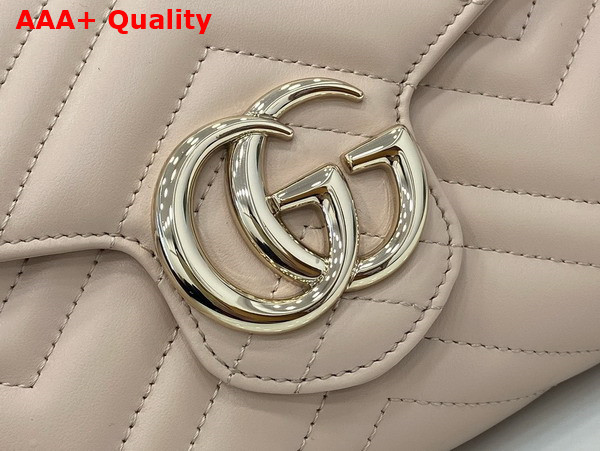 Gucci GG Marmont Super Mini Bag in Light Pink Matelasse Chevron Leather 474575 Replica