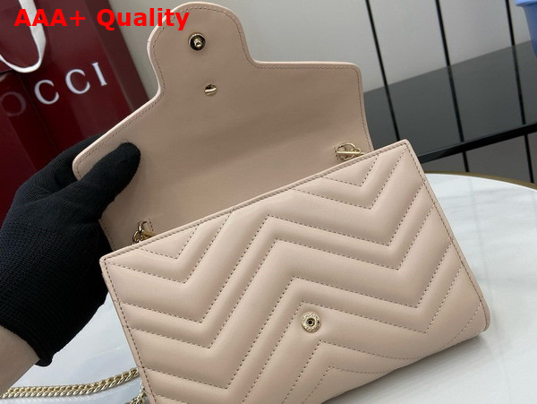 Gucci GG Marmont Super Mini Bag in Light Pink Matelasse Chevron Leather 474575 Replica