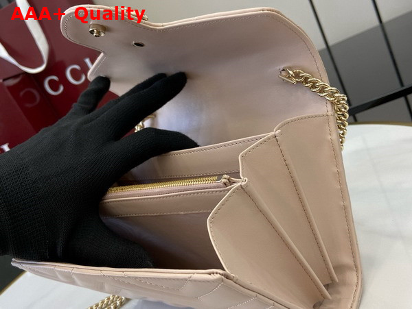Gucci GG Marmont Super Mini Bag in Light Pink Matelasse Chevron Leather 474575 Replica