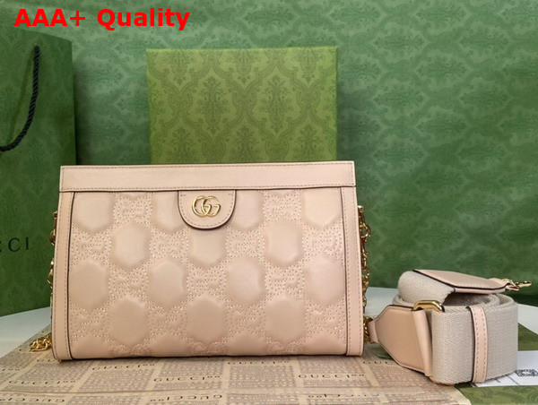 Gucci GG Matelasse Leather Small Bag in Beige 702200 Replica