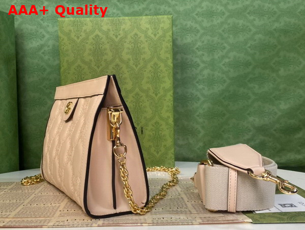 Gucci GG Matelasse Leather Small Bag in Beige 702200 Replica