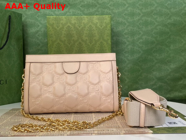 Gucci GG Matelasse Leather Small Bag in Beige 702200 Replica