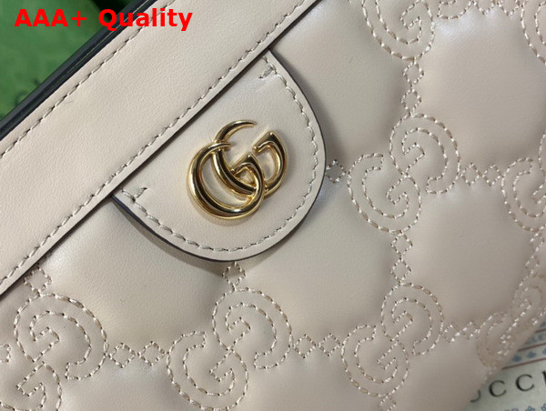Gucci GG Matelasse Leather Small Bag in Beige 702200 Replica