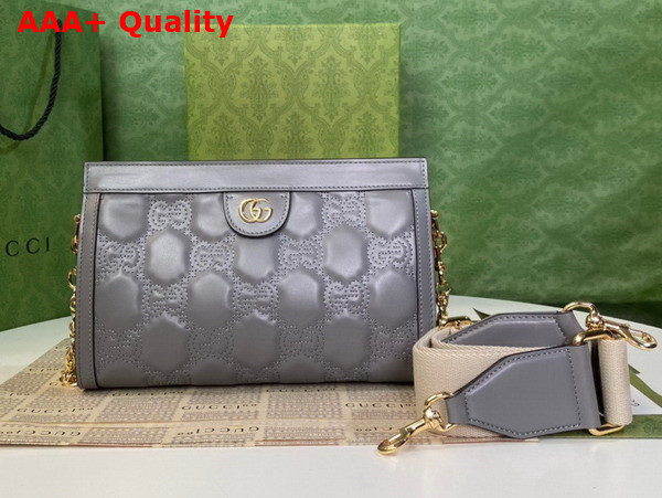 Gucci GG Matelasse Leather Small Bag in Dusty Grey 702200 Replica