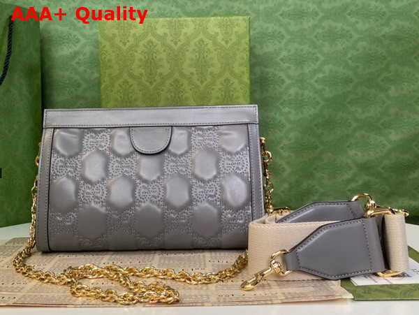 Gucci GG Matelasse Leather Small Bag in Dusty Grey 702200 Replica