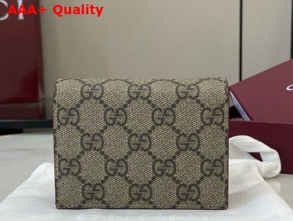 Gucci GG Mini Wallet with Cat Detail 818767 Replica