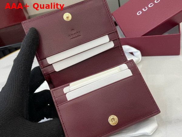 Gucci GG Mini Wallet with Cat Detail 818767 Replica