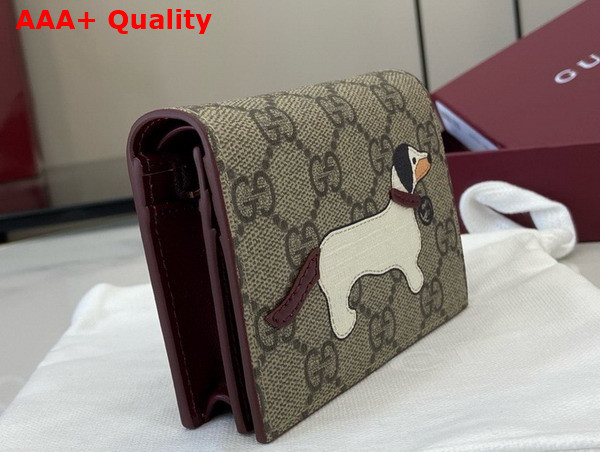 Gucci GG Mini Wallet with Dog Detail 818767 Replica