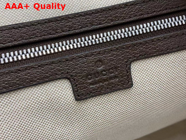 Gucci GG Printed Duffle Bag in Beige and Dark Brown GG Supreme Canvas 792074 Replica