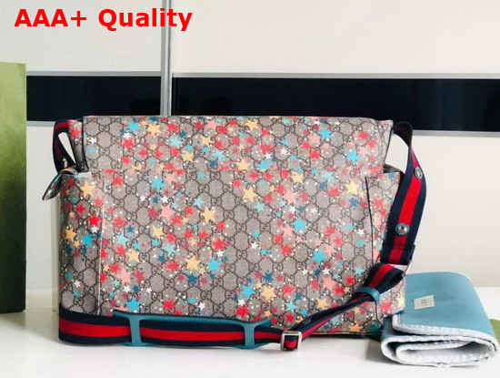 Gucci GG Star Print Diaper Bag in GG Supreme Star Print 211131 Replica