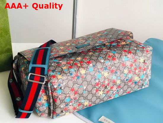 Gucci GG Star Print Diaper Bag in GG Supreme Star Print 211131 Replica