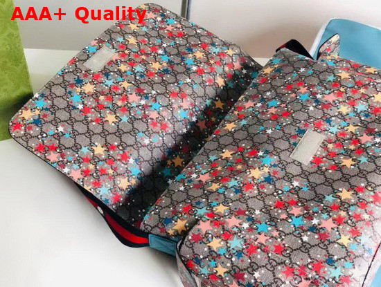 Gucci GG Star Print Diaper Bag in GG Supreme Star Print 211131 Replica