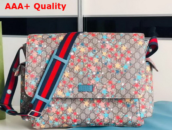 Gucci GG Star Print Diaper Bag in GG Supreme Star Print 211131 Replica