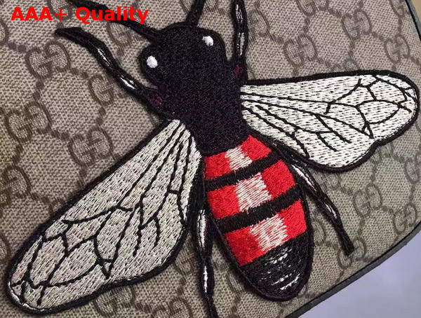 Gucci GG Supreme Mini Chain Bag with Embroidered Bee Replica