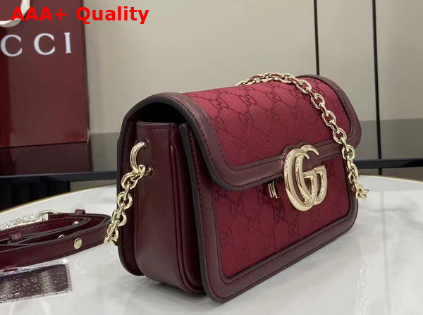 Gucci Go Small Shoulder Bag in Rosso Ancora Red GG Canvas 826761 Replica