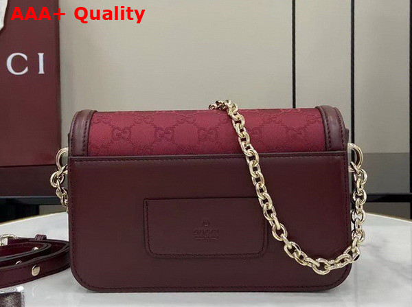 Gucci Go Small Shoulder Bag in Rosso Ancora Red GG Canvas 826761 Replica