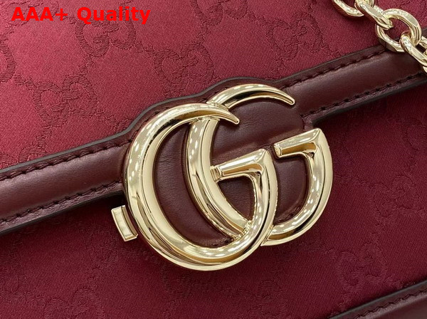 Gucci Go Small Shoulder Bag in Rosso Ancora Red GG Canvas 826761 Replica