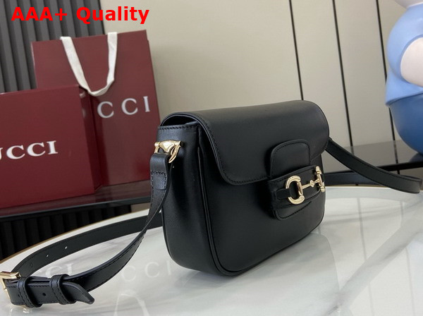 Gucci Horsebit 1955 Soft Mini Shoulder Bag in Black Leather 815205 Replica