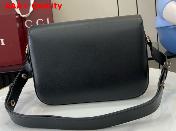 Gucci Horsebit 1955 Soft Small Shoulder Bag in Black Soft Leather 815178 Replica