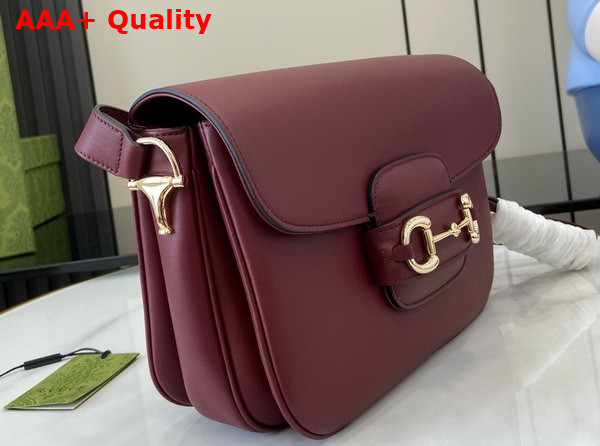 Gucci Horsebit 1955 Soft Small Shoulder Bag in Rosso Ancora Red Soft Leather 815178 Replica