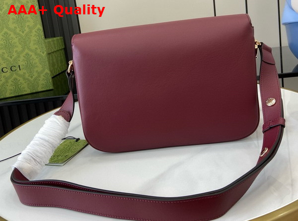 Gucci Horsebit 1955 Soft Small Shoulder Bag in Rosso Ancora Red Soft Leather 815178 Replica