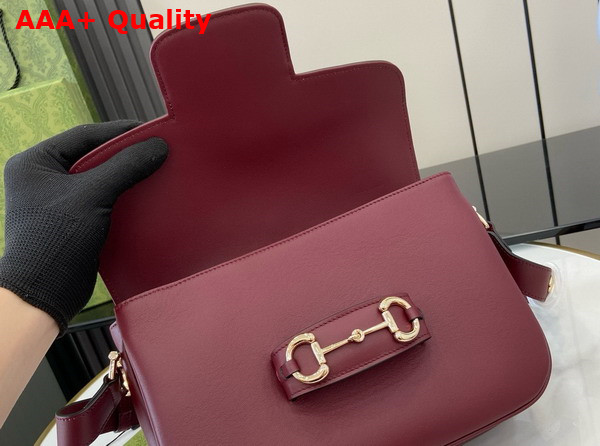 Gucci Horsebit 1955 Soft Small Shoulder Bag in Rosso Ancora Red Soft Leather 815178 Replica