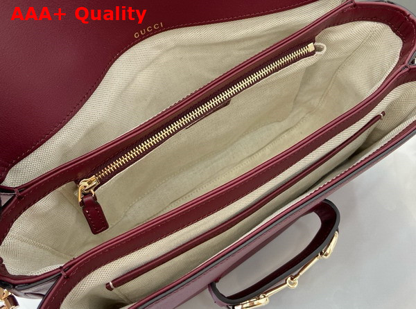 Gucci Horsebit 1955 Soft Small Shoulder Bag in Rosso Ancora Red Soft Leather 815178 Replica