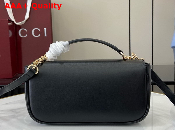 Gucci Horsebit 1955 Soft Small Top Handle Bag in Black Leather 815206 Replica
