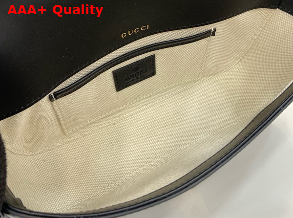 Gucci Horsebit 1955 Soft Small Top Handle Bag in Black Leather 815206 Replica