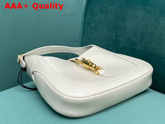 Gucci Jackie 1961 Mini Hobo Bag in White Leather 637091 Replica