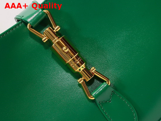Gucci Jackie 1961 Small Shoulder Bag Emerald Green Leather 636709 Replica