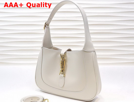 Gucci Jackie 1961 Small Shoulder Bag White Leather 636709 Replica