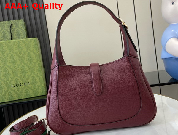 Gucci Jackie 1961 Small Shoulder Bag in Gucci Rosso Ancora Red Natural Grain Leather 810232 Replica