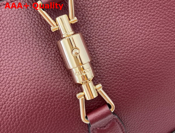 Gucci Jackie 1961 Small Shoulder Bag in Gucci Rosso Ancora Red Natural Grain Leather 810232 Replica
