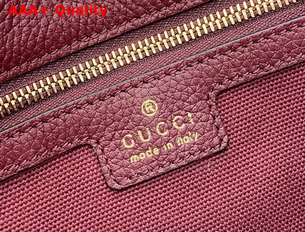 Gucci Jackie 1961 Small Shoulder Bag in Gucci Rosso Ancora Red Natural Grain Leather 810232 Replica