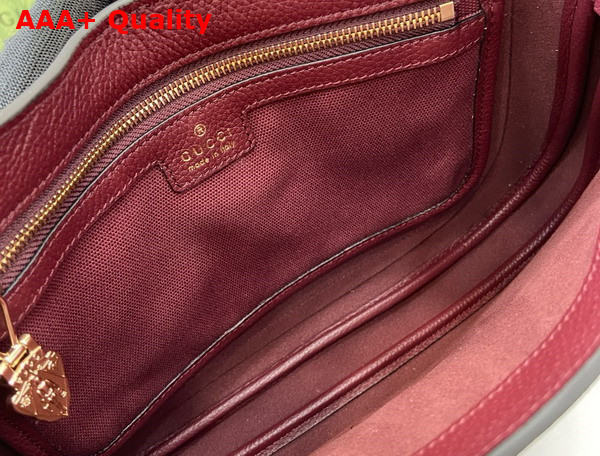Gucci Jackie 1961 Small Shoulder Bag in Gucci Rosso Ancora Red Natural Grain Leather 810232 Replica