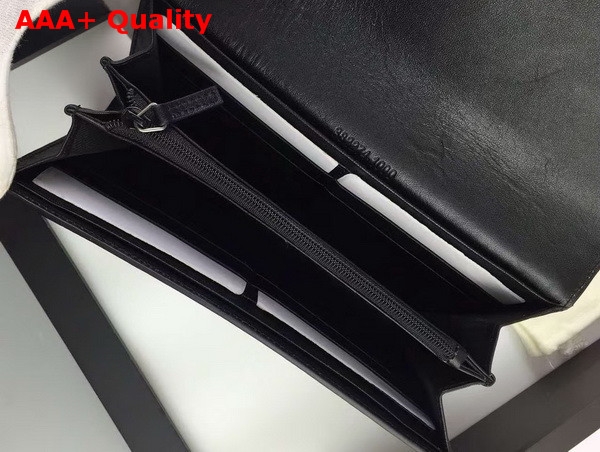 Gucci Lady Web Canvas Continental Wallet Black Replica