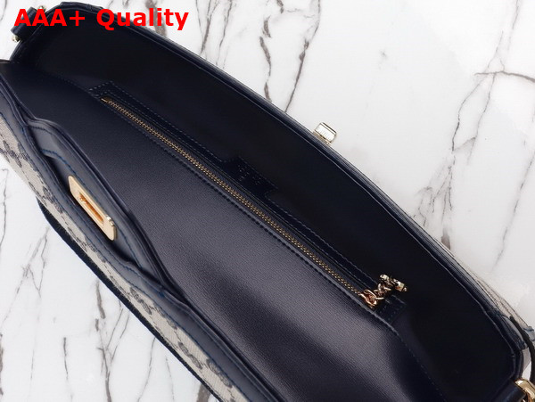Gucci Luce Medium Shoulder Bag in Beige and Blue Original GG Canvas 786022 Replica