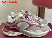 Gucci Mens Gucci 20 Sneaker in Grey and Gucci Rosso Ancora Red Mesh and Leather 814040 Replica