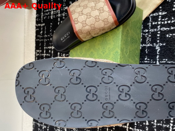 Gucci Mens Slide Sandal in Original GG Canvas 834941 Replica
